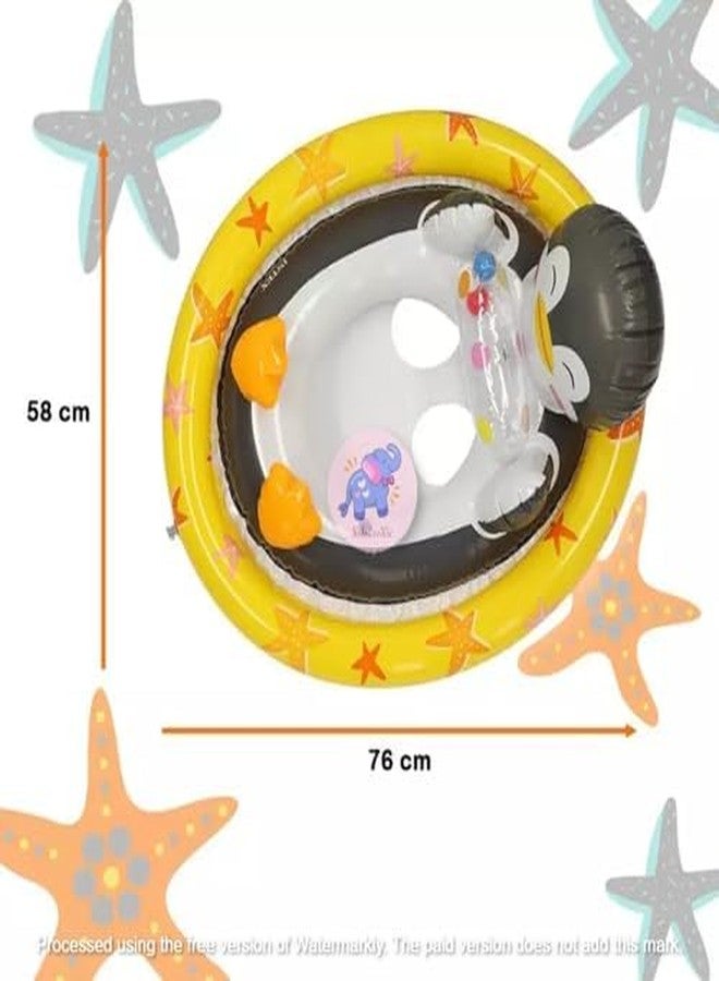 KidsZeeNie® Inflatable Kiddie Float| Water Baby Floater for Kids| Safe Anti-flip Diaper Style Swim Tube Rider| Swim Pool Tube for Toddlers|Multicolor Cute Swimming Pool Safety Seat (See-ME-SIT) - Image 3